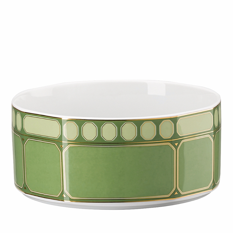 Rosenthal Swarovski X Signum Cereal Bowl In Green