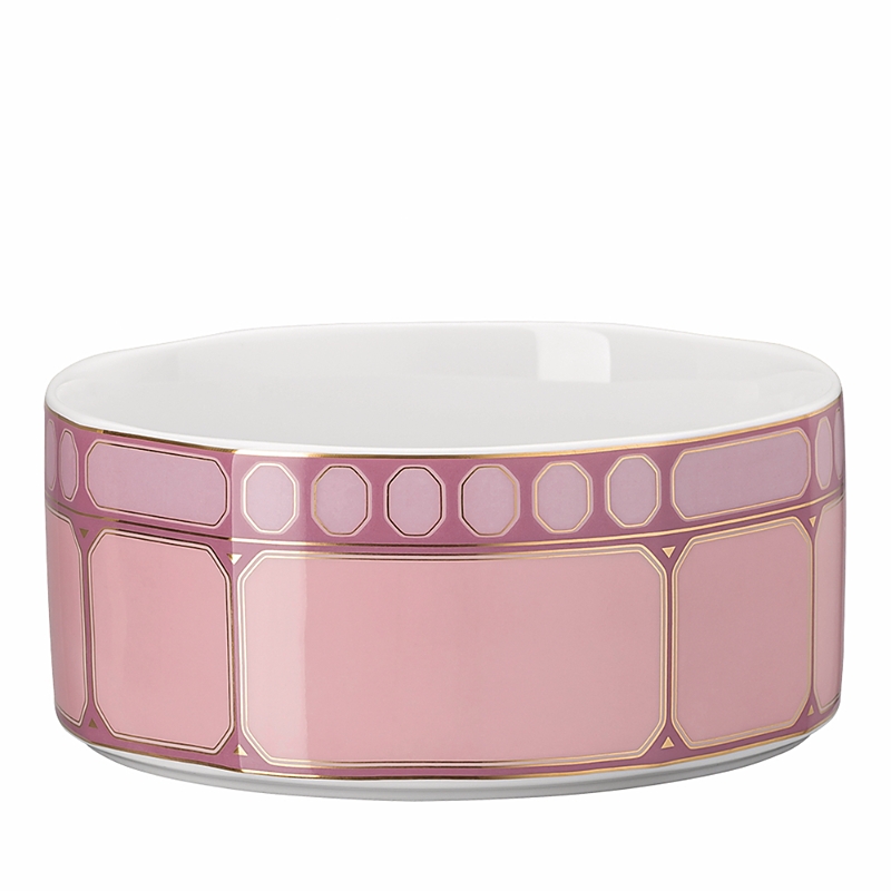 Rosenthal Swarovski Signum Cereal Bowl In Pink
