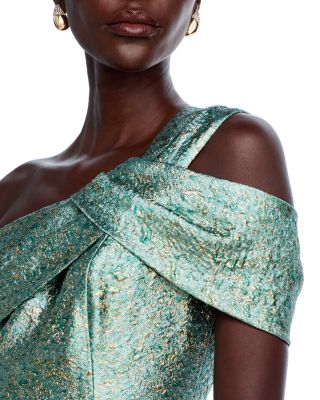 Metallic Jacquard Gown