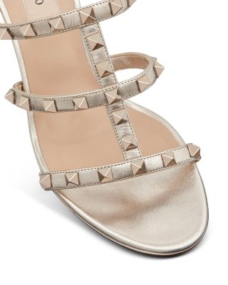 Women's Rockstud Block Heel Slide Sandals