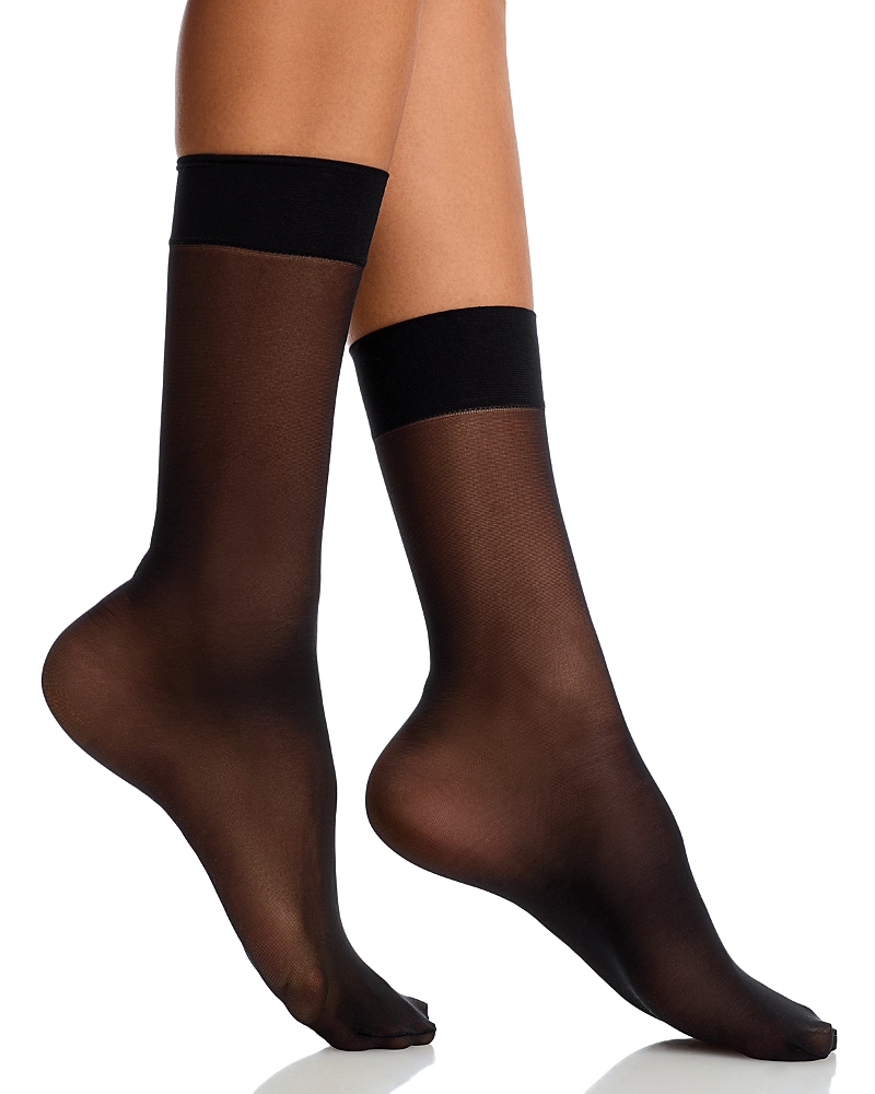 Hue Sheer Knee-high Socks, Set Of 2 In Black