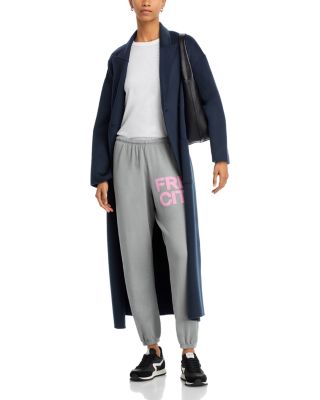 Cotton Logo Sweatpants in Silver Cloud