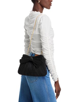 Rayne Small Pleated Bow Frame Clutch