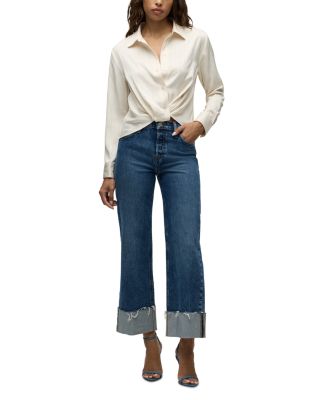 Rosie High Rise Wide Leg Jeans in Mallorca