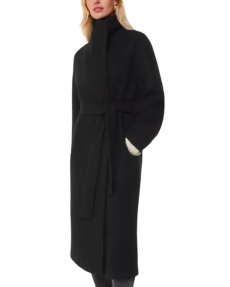 Whistles Morgan Funnel Neck Coat