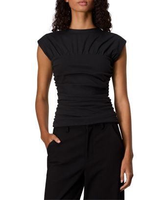 rag bone Mica Ruched Top Bloomingdale's - Main Image