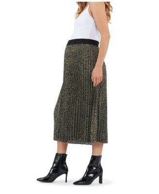 Cleo Pleat Midi Skirt