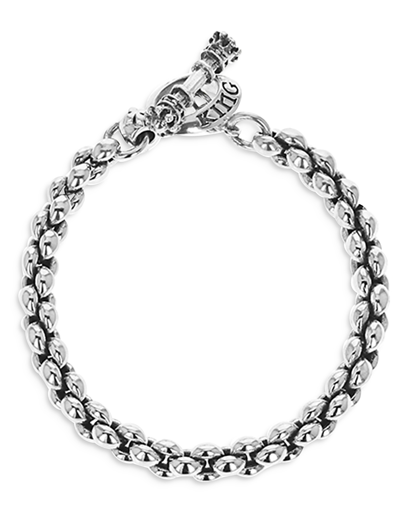 King Baby Studio Sterling Silver Small Infinity Link Bracelet In Silver