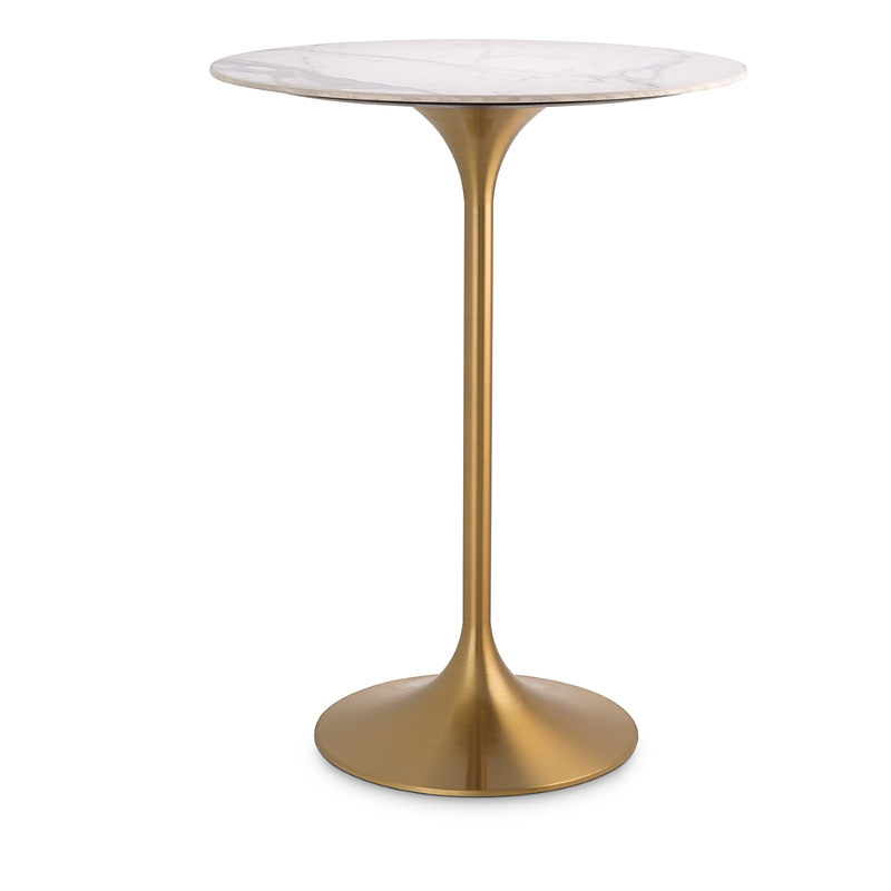 Eichholtz Tazio Bar Table In Brass/marble