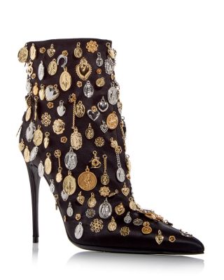 Dolce & Gabbana - Women's Charm Embellished Booties