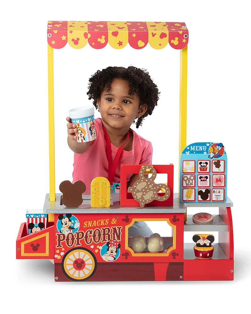 Melissa & Doug Disney Snacks & Popcorn Wooden Food Counter - Ages 3-5
