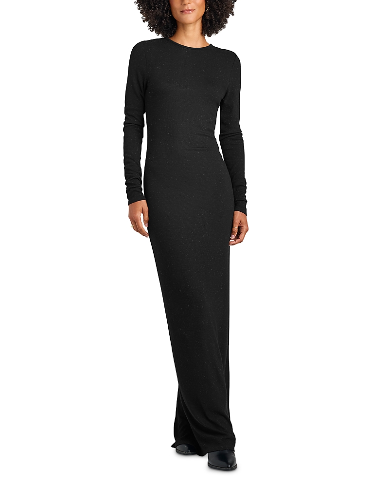 Splendid Isabella Shimmer Maxi Dress In Black