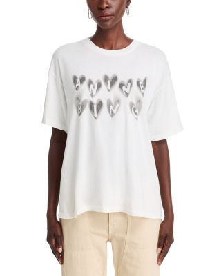 Anine Bing Cade Hearts Tee | Bloomingdale's