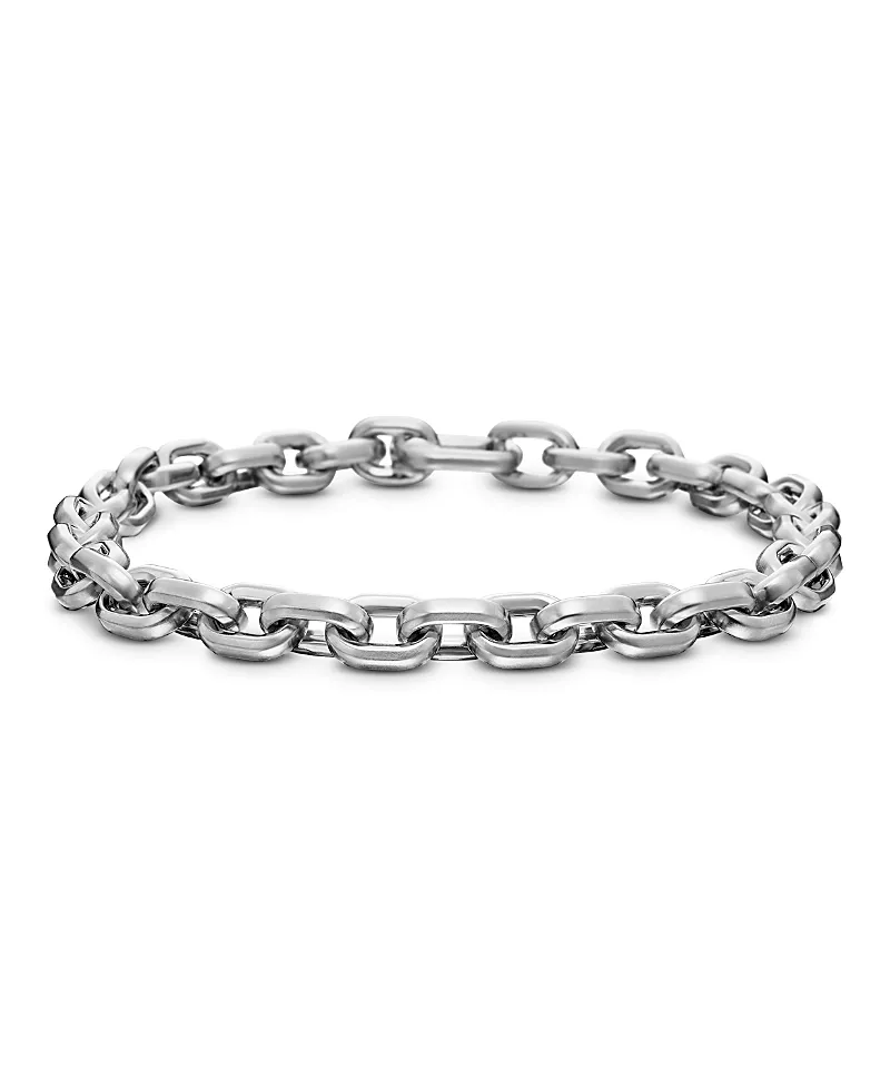 David Yurman Men's Deco Chain Link Bracelet in Sterling Silver, 6.5mm