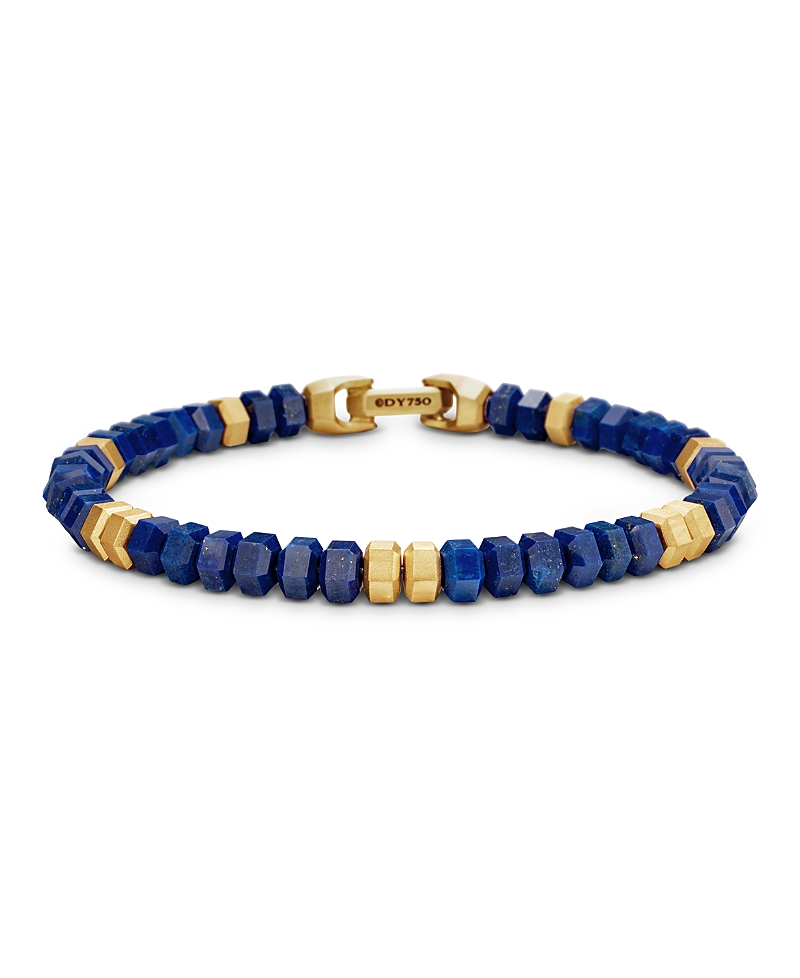 David Yurman Men's 18K Yellow Gold Spiritual Beads Bracelet, 6mm