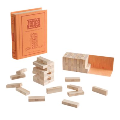 Vintage Bookshelf Assortment 4-Pack: Jenga, Battleship, Checkers &amp; Backgammon, Trivial Pursuit