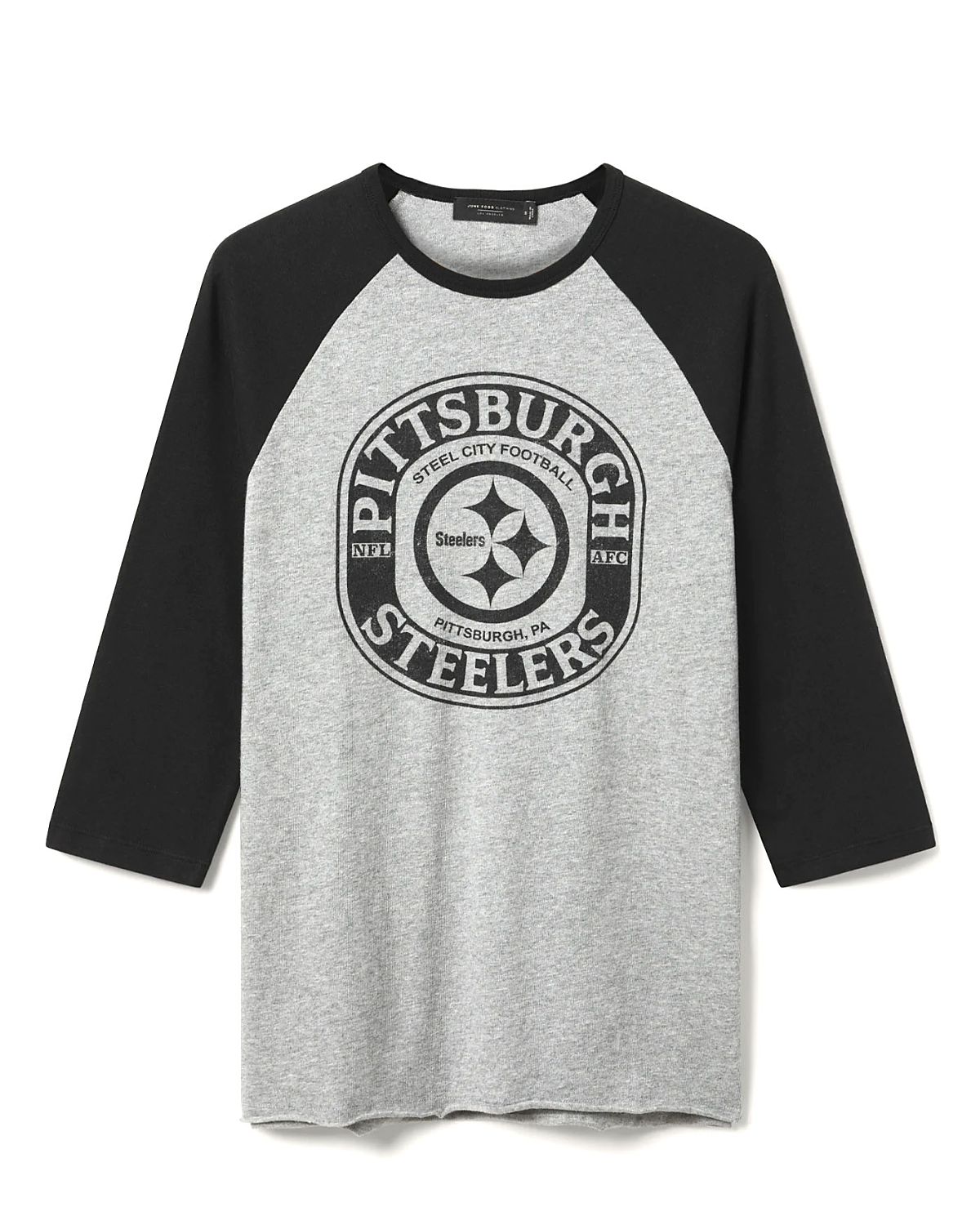 Junk Food Clothing Unisex Nfl Pittsburgh Steelers Elite Raglan Tee