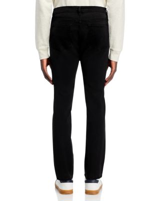 L'Homme Slim Brushed Twill Pants in Noir