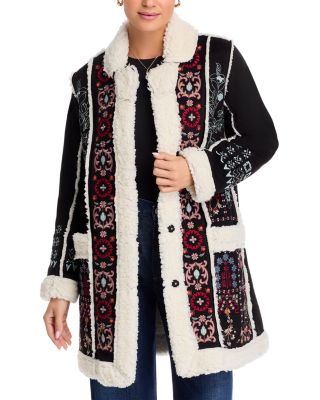 Johnny Was - Lori Faux Shearling Embroidered Jacket