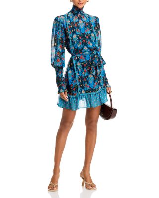 Arabesque Floral Pleated Dress