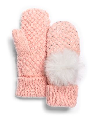 Surell - Girls' Seed Stitch Mittens - Big Kid