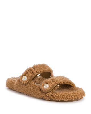 Jimmy Choo - Women's Fayence Curly Shearling Sandals