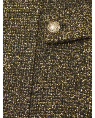 REISS Elilah Metallic Tweed Mini Skirt | Bloomingdale's