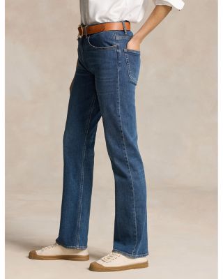 High Rise Straight Jeans in indigo Blue
