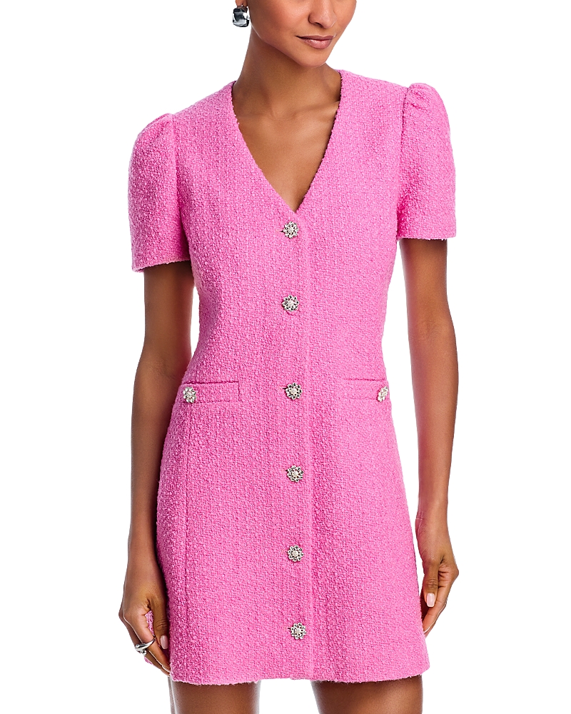 AQUA TWEED DRESS - EXCLUSIVE