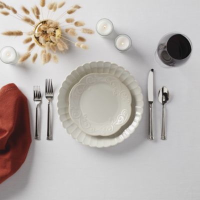 French Perle Dinner Plate, Set of 4