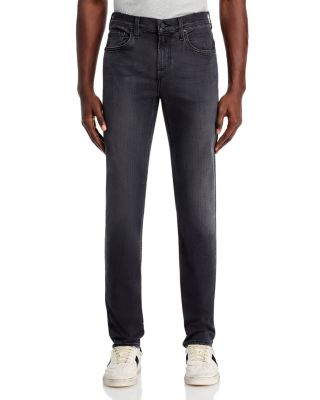 Luxe Performance Plus Slimmy Tapered Slim Fit Jeans in Washed Black