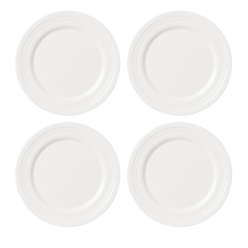 Lenox Tin Can Alley Accent Plate, Set Of 4 In White