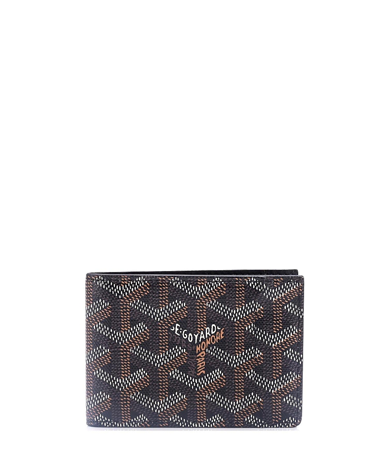 Pre-owned Pre-owned Goyard Goyard Victoire Wallet Coated Canvas In Black