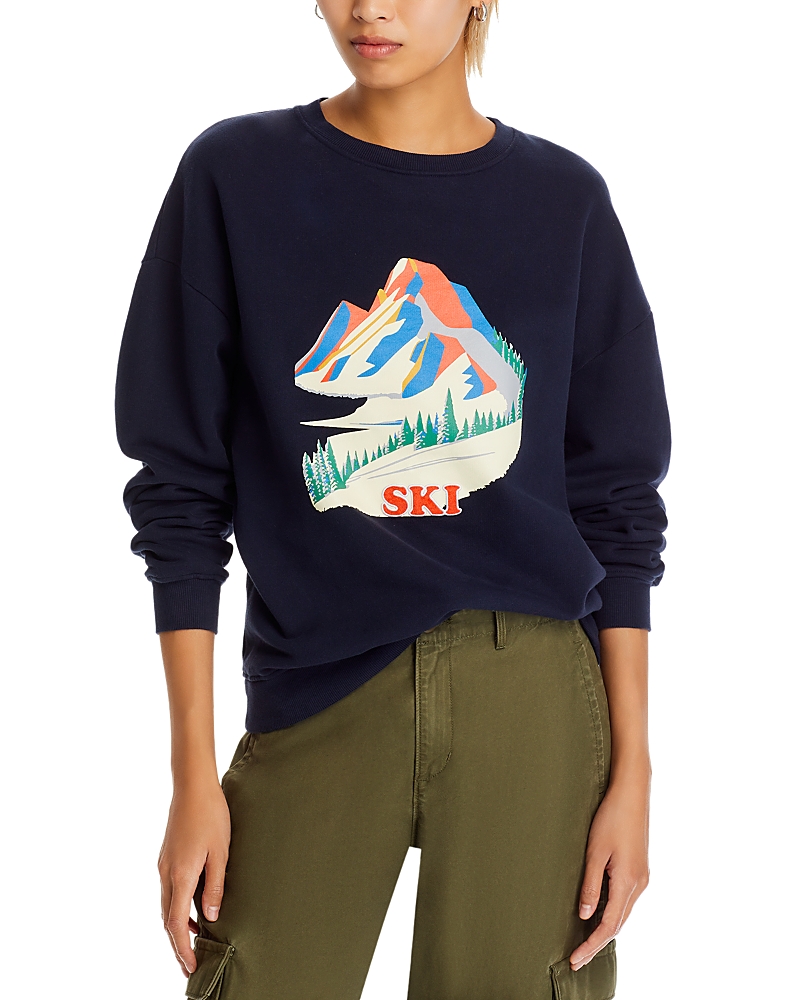 Kule Oversized Alps Sweatshirt In Navy In Navy