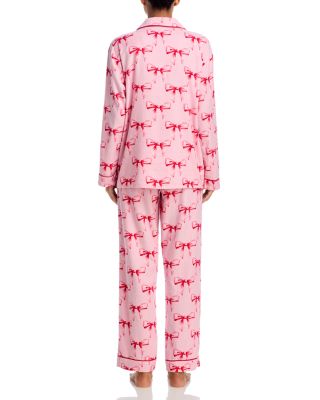 Pigiama Donna 2 Pezzi PJ Salvage – Flanella Di Cotone Con Tazze Da Tè, Colore Avorio, Morbido E Chic