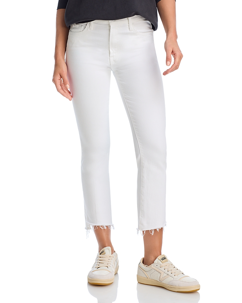 Mother The Weekender Fray Jeans In White In Fairestof Them All