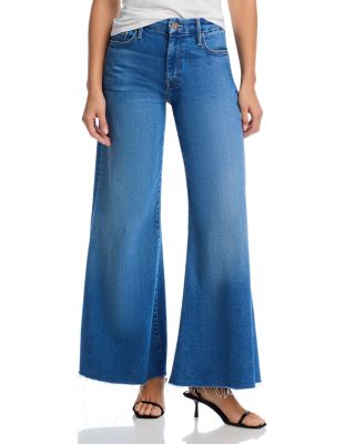 The Lil Roller Fray Wide Leg Jeans in Work Hard Play Hard