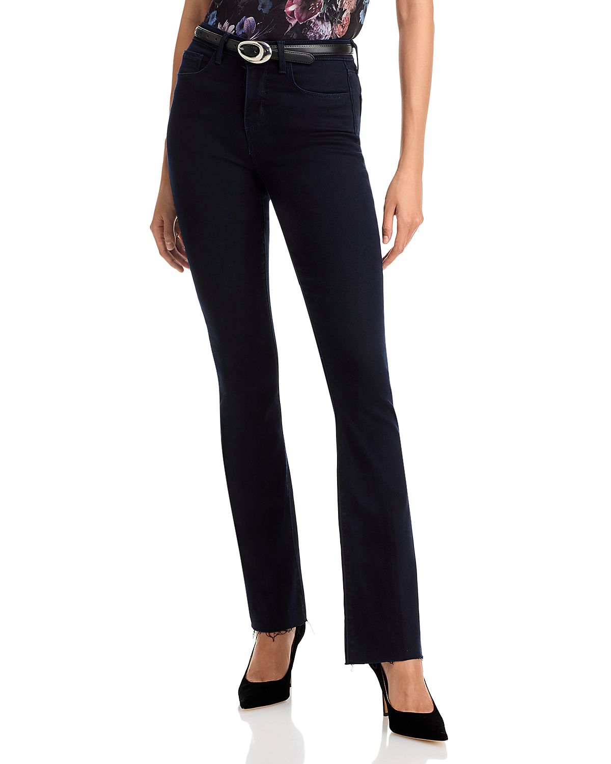 L'Agence Ruth High Rise Straight Jeans