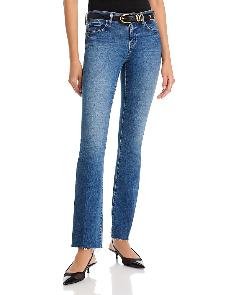 L'Agence Sneeki Mid Rise Straight Jeans in Stanton