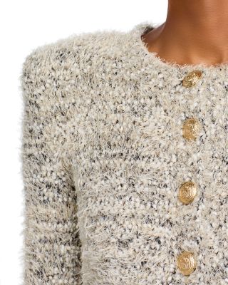 Una Crewneck Cardigan Sweater