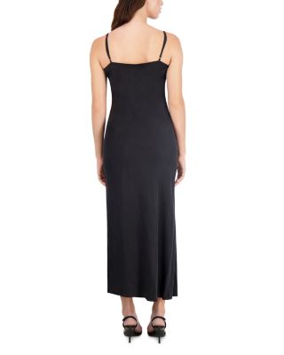 Faux Suede Slip Dress