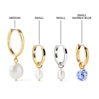 Pearl Hoops - Medium Frida