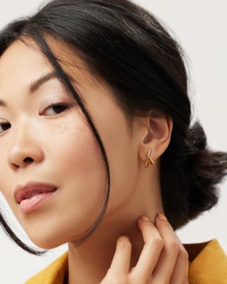 Gold Stud Earrings - Sloane