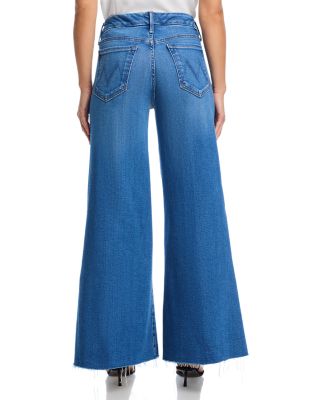 The Lil Roller Fray Wide Leg Jeans in Work Hard Play Hard