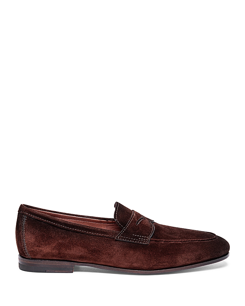 Santoni Carlos Suede Penny Loafers