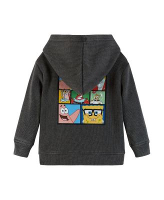 Boys' SpongeBob SquarePants x Stone-Washed Hooded Waffle Tee - Little Kid