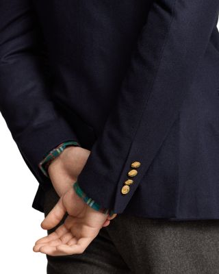 Tailored Wool Flannel Blazer