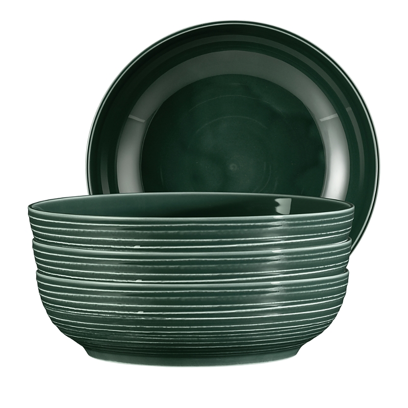 Seltmann Terra Pasta Bowls, Set Of 4 In Green