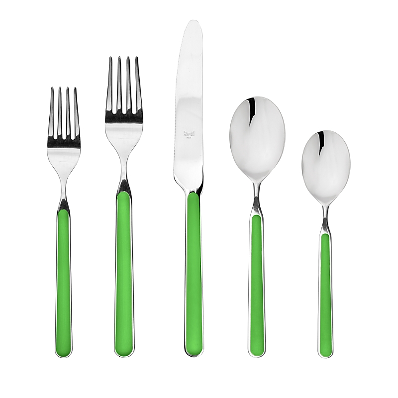 Mepra Fantasia 20-piece Flatware Set In Green