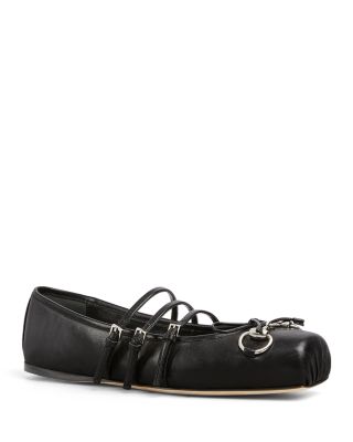 Gucci - Women's Horsebit Buckled Flats